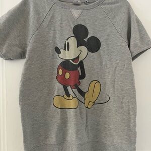 Junk Food Clothing Gray Mickey Mouse Kids Shirt